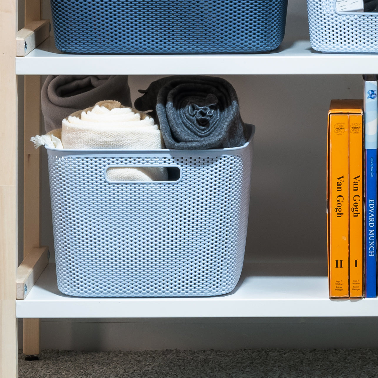 Large Lilac Dot Storage Basket