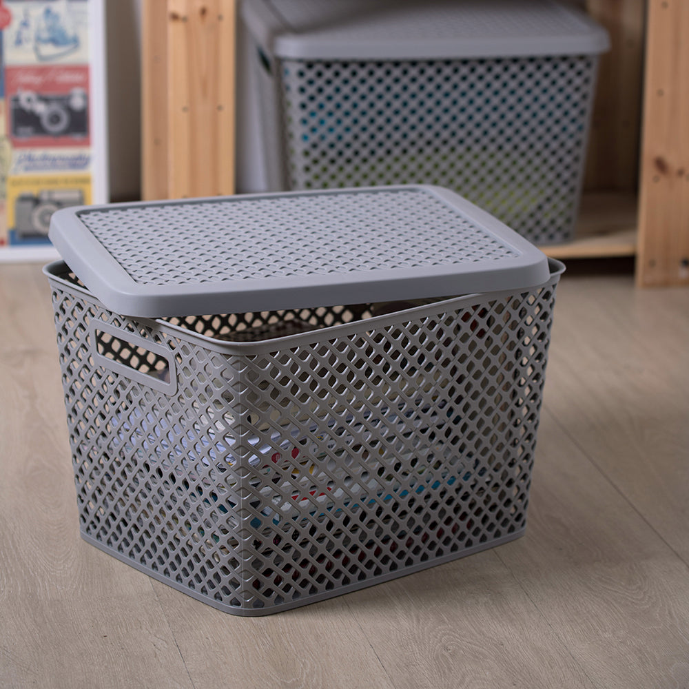 Extra Large Deco Basket With Lid – Starplast